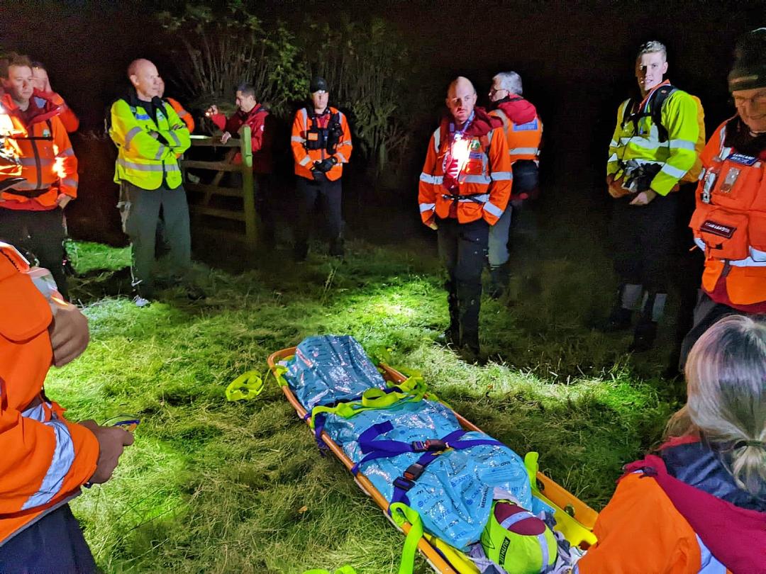 Lowland Rescue carry out a major training exercise on our Estate.