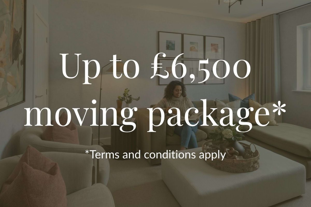 Up to £6,500 moving package. Terms and conditions apply.